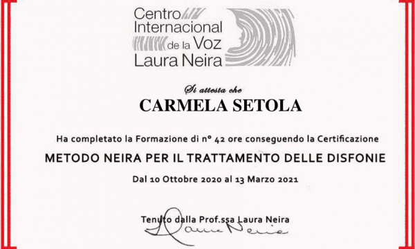 Certificazione Metodo Neira